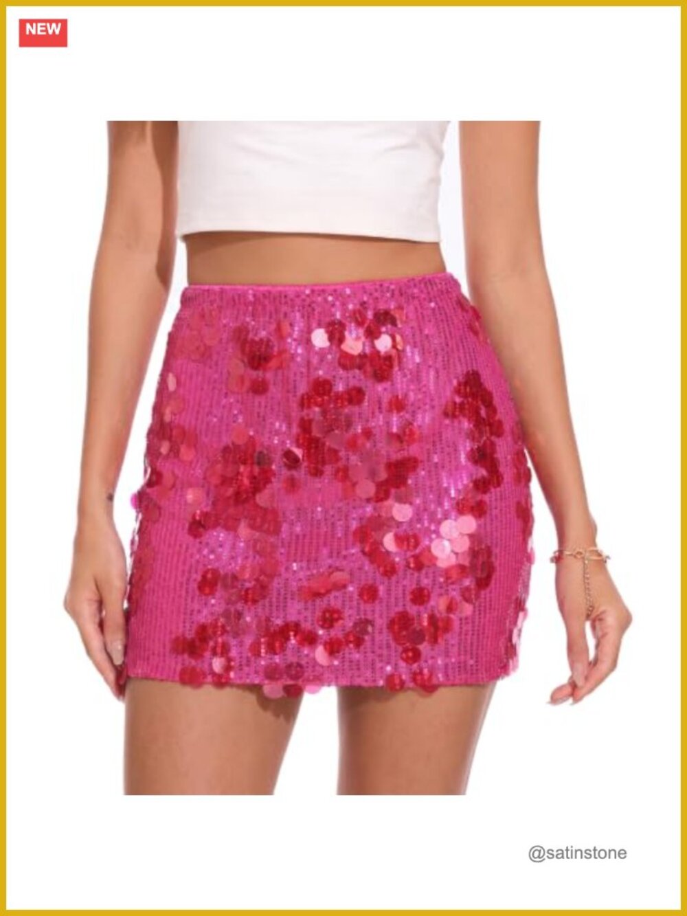 Sequin Mini Skirt Women Sparkly Stretchy Bodycon Glitter Party Clubwear